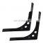 Heavy Duty Shelf Brackets Wall L-Bracket Supports for Hanging DIY Shelves Metal Steel Heavy Duty for Load Bearing Capacity Black