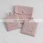 PandaSew Custom Logo High Quality Pink Microfiber Snap Button Jewelry Bag with Insert Pad Jewelry Pouch