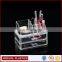 cosmetic holder organizers 2 drawers acrylic makeup kit box