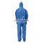 Sms Coveralls Ppe Spunlace Disposable Coverall with blue size xxxl