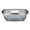 ABS Chrome black silver car grill for Audi A4 B85 high quality front bumper grille honeycomb mesh facelift RS4 quattro 2013-2015