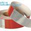 Aluminized Red And White Reflective Tape For Trucks Metalized Reflective Tape marks for vehicle SECURITY TAPE