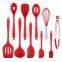 Factory wholesale silicone kitchen utensil set cooking tools silicone kitchen accessories