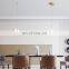 Nordic Metal Acrylic Ball LED Pendant Light Modern Golden Copper LED Indoor Bedroom Chandelier
