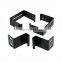OEM Custom Accessories Sheet Metal Steel Black Powder Coated Connecting Furniture Hardware Brackets