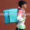 Large Motorcycle Waterproof Custom Print Backpack Insulated Food Delivery Cooler  Bag