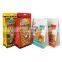 Kraft paper stand-up printed pouch flat bottom plastic zipper bag packaging snack food grade aluminum foil paper window pouches