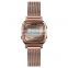 SKMEI 1252 square digital men's watch 3 atm water resistant stainless steel watch
