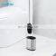 Fashion TPR Toilet Brush Holder Powder Coating Matt Stainless Steel Toilet Brush Rubber Bristle