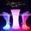 french furniture coffee table/Rechargeable rgb colors glow bar furniture illuminated led fancy chairs for ktv nightclub