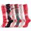 Wholesale 20-30mmhg Running Men Women Athletic Fun Stocking High Knee Nurse Medical Sport Compression Socks