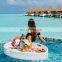Cheap Wholesale PE Rattan Floating Pool Tray Hotel Water Floating Breakfast Serving Tray