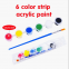 2ml Metallic Acrylic Paint Non Toxic for Wood Canvas Rock Art Set