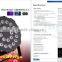 DMX Effect Auto Control System Stage LED Par Light 24x12W 6in1 RGBWA UV Slim LED flat par Light stage lighting