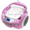 Streamlined design Cute Pink Avant-grade Portable CD Boombox