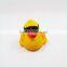 Flashing Led Toys Plastic Yellow Cool Duck with Glass Magic Lighting Small Toy Duck