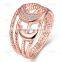 KZCR248 Women Accessories Rose Gold Plated Jewelry Ring