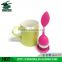 2015 Non-toxic Food Grade Safe Leaf Shape Stainless Steel Silicone Tea Infuser KB-T001