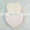 Absorbent white blank matt ceramic coaster with cork back