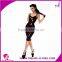 latest fashion sexy dresses bodycon fancy PVC clubwear dancing midi dress women faux leather dress