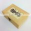 high quality wooden jewelry box with shaped engraving on lid pine
