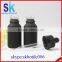 black frosted glass dropper bottle