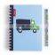 promotional plastic cover spiral a4 size notebook graph paper notebook