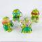 Movie /Cartoon character turtles LED light flash keychain with sound