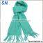 Fringed solid wool Pashmina Scarf