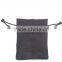 Embossed logo fashion jelwelry pouch custom linen