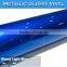 CARLIKE Metallic Glossy Foil Chrome Light Blue Auto Wrap Vinyl