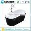 SUNZOOM corner black bathtub,indoor model bathtub,black bathtub