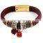 High Quality Genuine Leather Bracelet, Magnetic Bracelet DIY Charms Exqusite Workmanship