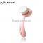 Hot sale pink long handle face taklon facial brushes