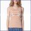 New Design Striped Morning Womens Tank Top In Bulk