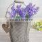 round barrel decorative metal planters