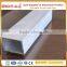 Aluminium square tube with screw hole threaded extruded 6061 t6