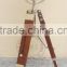 SPOTLIGHT WITH WOODEN TRIPOD STAND - SEARCHLIGHT WITH WOODEN STAND - NAUTICAL SPOTLIGHT