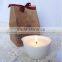 Shenzhen Rustic 2015 new style 100% natural soy wax scented candle in big candle holder