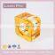 LinenPro Yellow Round Rhinestone Napkin Ring Cheap Bulk Napkin Ring