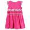 (H6148) fuchsia 2-6 years girl corduroy dresses nova kids clothing fashion new arrivel baby frocks embroidery summer dress child