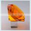 Popular Diamond Shaped Amber Crystal Paperweight For Students