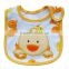 Infant Animal Waterproof Knitting Custom embroidery bibs for baby/baby bib bear in animal shape/baby bib embroidery designs