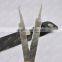 45 degree angle curved tip tweezer and needle nose tweezer with extra holding grip