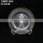 Wholesale clear glass charger plate with gold / silver plating for wedding , cheap price