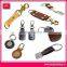 New design fashion embossed leather keychain