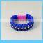 22 cm colorful manual weaving braided bracelet data cable for iPhone 5/6