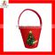 christmas stanta felt baskets