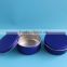 Latest design hot sale150g colorful round rectangle aluminium tin can box