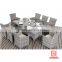 Iron and Aluminum frame Garden Sectional Rattan Corner Sofa/Lounge Rattan Furniture/ Cheap Outdoor Wicker Rattan Furniture set